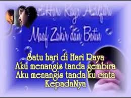 Satu Hari Di Hari Raya M Nasir Lirik Youtube