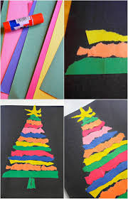 Easy Ripped Paper Tree Craft For The Whole Family Paper Tree Craft Christmas Crafts For Kids To Make Christmas Tree Crafts