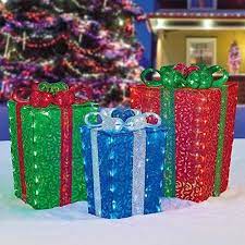 Early Black Friday Deal Christmas Holiday Led Decorative Gift Boxes Nestable Indoor And Out Outdoor Christmas Decorations Outdoor Christmas Christmas Gift Box