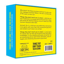 It's like the trivia that plays before the movie starts at the theater, but waaaaaaay longer. Hygge Games Trivia Game Things They Don T Teach You In School In English Decovry