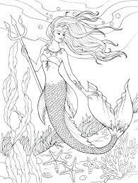 There is a nice selection of these lovely little creatures with different props including castles. Cute Mermaid Coloring Pages Printable Novocom Top