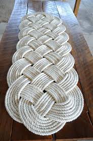 Nautical Rope Rug Large Bath Mat Off White 100 Cotton Etsy Rope Rug Large Bath Mat Rope Decor