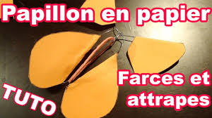 Papillon En Papier Farces Et Attrapes Tuto Papillon En Papier Cartes De Papillon