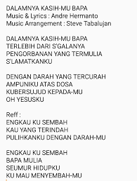 Lirik lagu rohani kristen, vidio youtube lagu rohani, cara berdoa dan tips dalam pelayanan di lirik lagu rohani lubuk hatiku. Lirik Lagu Kristen Dalamnya Kasihmu Bapa Untuk Penyembahan Mastimon Com