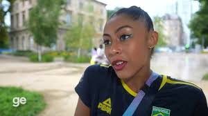 Bárbara Domingos comemora final olímpica e mais um feito inédito na  ginástica rítmica