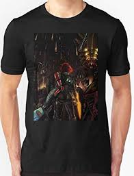 Mass Effect Shepard Told Us T Shirt Custom Amazon Com