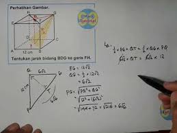 Maybe you would like to learn more about one of these? Cara Menentukan Jarak Antara Garis Ke Bidang Pada Kubus Dimensi Tiga Youtube