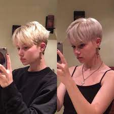 Me On A Masculine Day Vs On A More Feminine Day Nonbinary Short Hair Styles Short Hair Tomboy Shot Hair Styles