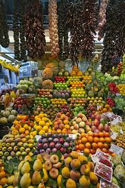 Barcelona Boqueria Market Catalonia Spain Fruit Shop Street Food Market Fruit And Veg