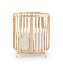 Stokke Sleepi Mini Bundle With Mattress Hazy Grey Stokke Sleepi Mini Cribs Oval Crib