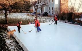 D1 backyard rinks provides hockey boards and synthetic ice to build your own custom backyard ice rink. Backyard Ice Skating Rinks Savol Pools
