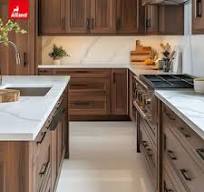 Lemari Dapur Warna Kayu Walnut - Bergaya & Tahan Lama