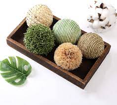 Maybe you would like to learn more about one of these? Amazon Com Cir Oases 6pcs 3 5inch Woven Wicker Rattan Balls Decorative Ball Twig Orbs Green Orbs Vase Bowl Filler For Tabletop Decor Kitchen Dining