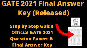 Candidates can download answer key with question paper for gate 2021. Lnkhlst Z24lzm
