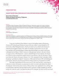 Gayunman, kapag tinabas at 4 though christians do not reflect god's glory by means of rays that beam from their faces, their faces. Pdf Short Notations And Reflections On Pantayong Pananaw
