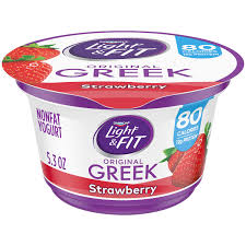 Order Dannon Light Fit Nonfat Greek Yogurt Strawberry Fast Delivery