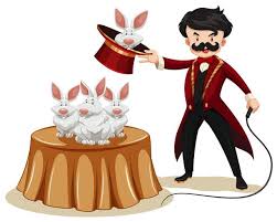 Magicien Et Lapins Au Spectacle Telecharger Vectoriel Gratuit Clipart Graphique Vecteur Dessins Et Pictogramme Gratuit