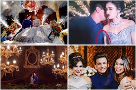 The clip apart from the 'om. Unseen Pictures From Yuvika Prince Narula S Lavish Wedding Reception Hungryboo