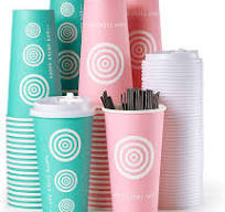 Amazon.com: JollyPack 20 oz 100 Pack Paper Coffee Cups with ...