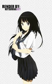 Please bookmark this domain and unblock on us adblock!!! Hyu014dka Hu014dtaru014d Oreki Eru Chitanda Anime Mayaka Ibara Hyouka Black Hair Manga Cartoons Png Pngwing