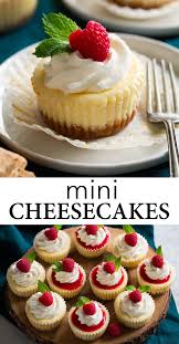 Decadent Irresistible And Utterly Delicious These Cheesecake Cupcakes Are The Perfect Way To Prepare Mini Cheesecakes Dessert Cake Recipes Cheesecake Cupcakes