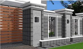 Desain Pagar Rumah Minimalis Modern House Fence Design Fence Design Front Wall Design