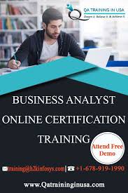 Business Analyst Online Certification Training By Certified And Experienced Faculty In 2020 Online Training Business Business Analyst Business Analysis