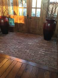 Reclaimed Brick Floor Entryway Brick Flooring Entryway Flooring House Flooring