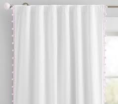 Cotton Pom Pom Blackout Panel Pottery Barn Kids Blackout Panels Kids Blackout Curtains Blackout Curtains