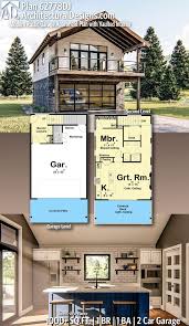 Plan 62778dj Modern Rustic Garage Apartment Plan With Vaulted Interior Carriage House Plans Garage Apartment Plan Tiny House Plans