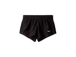 Black And White Shorts For Kids Nike Kids Dry Tempo Running Short Little Kids Big Kids Black Black Black White Girl S Shorts The Right Temp Nike Kids Girls Nike Kids Black And White Girl