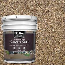 Behr Premium 5 Gal Gg 13 Pebble Sunstone Decorative Flat Interior Exterior Concrete Floor Coating 07358805