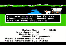 Download oregon_trail rom for atari 800(atari) and play oregon_trail video game on your pc, mac, android or ios device! The Oregon Trail 1985 Video Game Wikipedia
