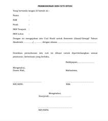 Check spelling or type a new query. 18 Contoh Surat Pembatalan Cuti Kuliah
