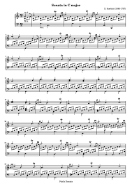 Of domenico scarlatti's 555 keyboard sonatas, 151 are in minor keys, and with 32 sonatas, d minor is the most often chosen minor key. Sonata In C Major Free Sheet Music By D Scarlatti Pianoshelf