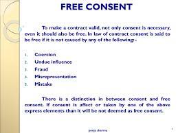 On this video, our group has decided to make a video about law of contract in element of free consent. Free Consent Contract Law