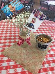 Bandana & blue jeans country wild west western theme party table decorating kit. Homemade Cowboy Party Decorations Novocom Top