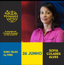 Sofia colares alves, representante da comissão europeia em portugal, @jvstorres , secretário de estado do comércio, serviços e defesa do consumidor, e tito rodrigues, da @decoproteste. Fnee Federacao Nacional Dos Estudos Europeus Fotos Facebook