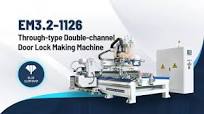 Multi-purpose EM3.2-1126 Through-type Double-channel Door Lock Making  Machine at Cost Price