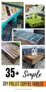 Making a coffee table from reclaimed pallet wood: Pallet Coffee Tables