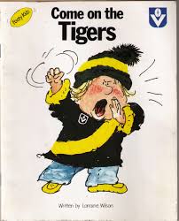 Cover Of An Old Tiger Book For Kids With Vfl Logo Richmond Football Club Australian Football Afl