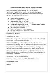 Deutsch cover letter in german. Exemplar Application Letter Teaching Resources