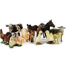 Amazon Com Boley 15 Piece Farm Animal Playset With Different Varieties Of Realistic Looking Farm An Baby Farm Animals Farm Animals For Toddler Farm Animals