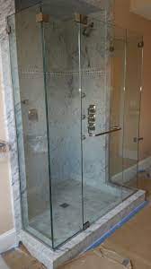 Frameless Shower Enclosure With No Header And 1 2 Clear Tempered Glass Shower Doors Glass Shower Enclosures Frameless Shower Enclosures