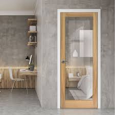 Internal glazed doors offer a number of benefits to the user. Full Pane Oak Door Clear Glass