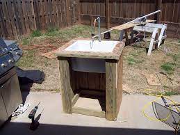 The easiest thing about outdoor sinks is the sink itself. Build A Outdoor Sink Home Brew Forums Outdoor Sinks Garden Sink Diy Outdoor Kitchen