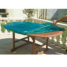 Maillesac Jp0132 Oval Table Top Cover And Rectangular 23 X 19 X 9 Cm Plastic Translucent Green Size 4 Check Out This Table Top Covers Table Outdoor Tables