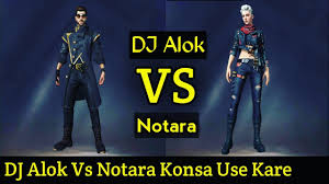 Dj alok playing garena free fire / alok playing free fire in real life. Dj Alok Vs Notora In Free Fire Which Character Is Better For Ranked Mode