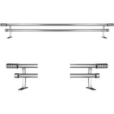 Briz perde iki adet briz çubuğu dört adet montaj ayakları ve bağlantı vidalarından oluşmaktadır. Perdejim Gri Aluminyum Cift Rayli Rustik Perde Askisi Rustik Fiyati