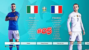 France Italie Euro 2020 Pes 2021 Ps5 Mod Quart De Finale Youtube